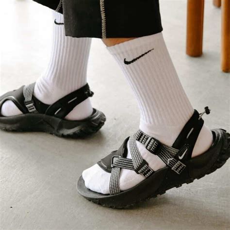 black Nike sandals